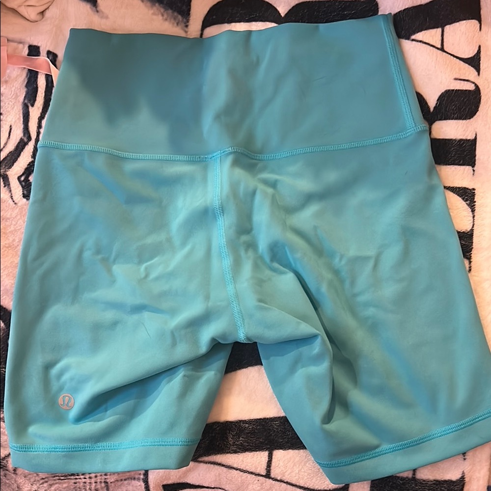 Lululemon Athletica Blue Bike Shorts High-Waisted